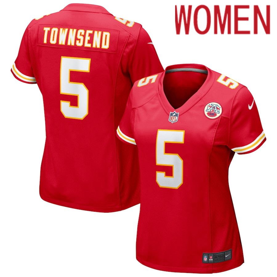 Women Kansas City Chiefs #5 Tommy Townsend Nike Red Game NFL Jersey